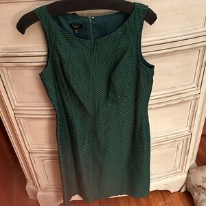 Talbots Textured Green Midi Dress
